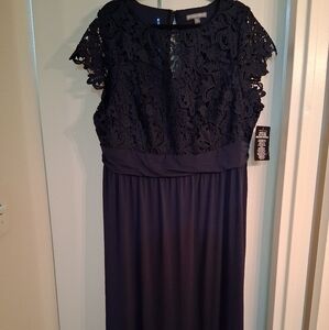 Navy Lace Maxi Dress 20W
